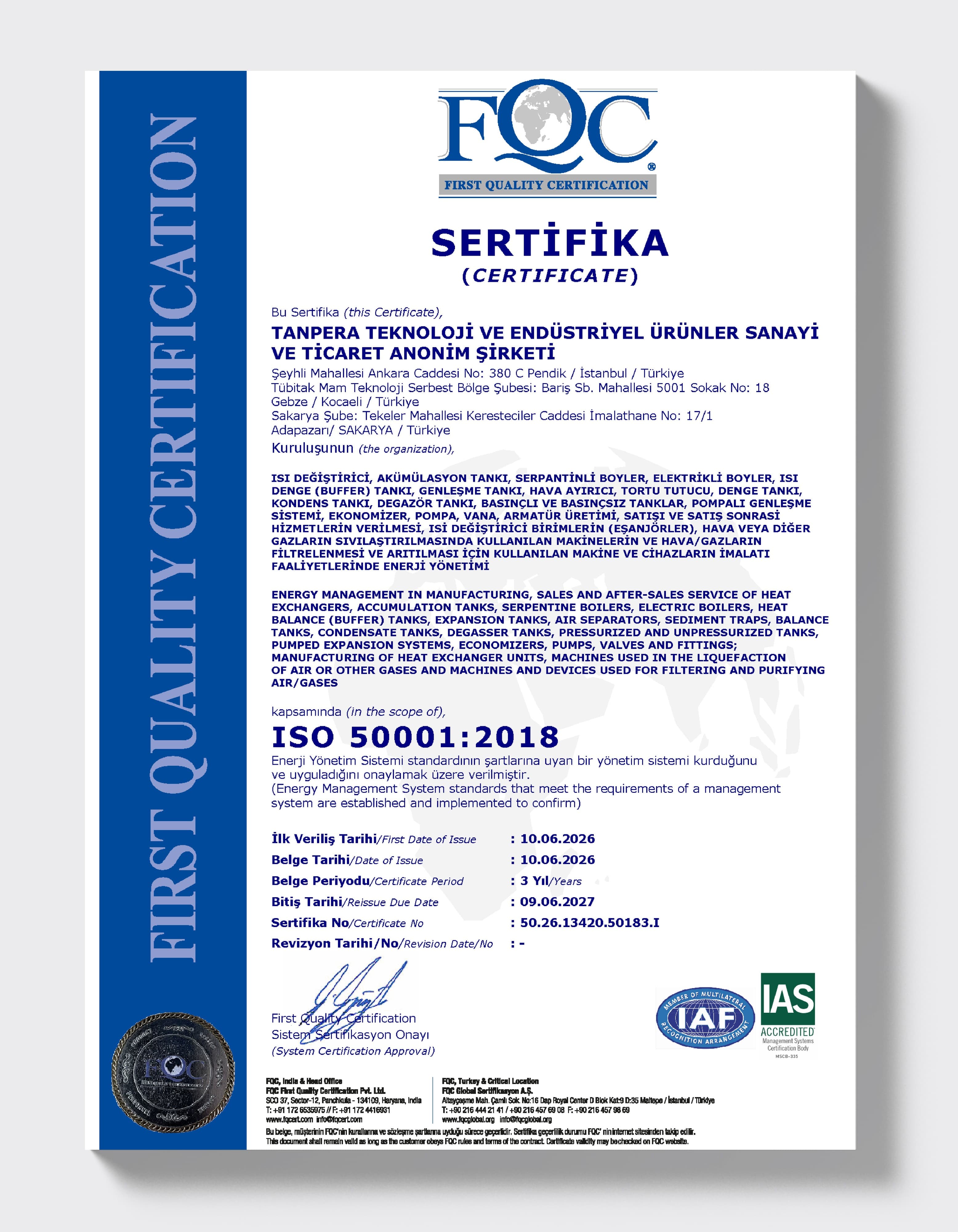 ISO 50001:2018 — Energiemanagement