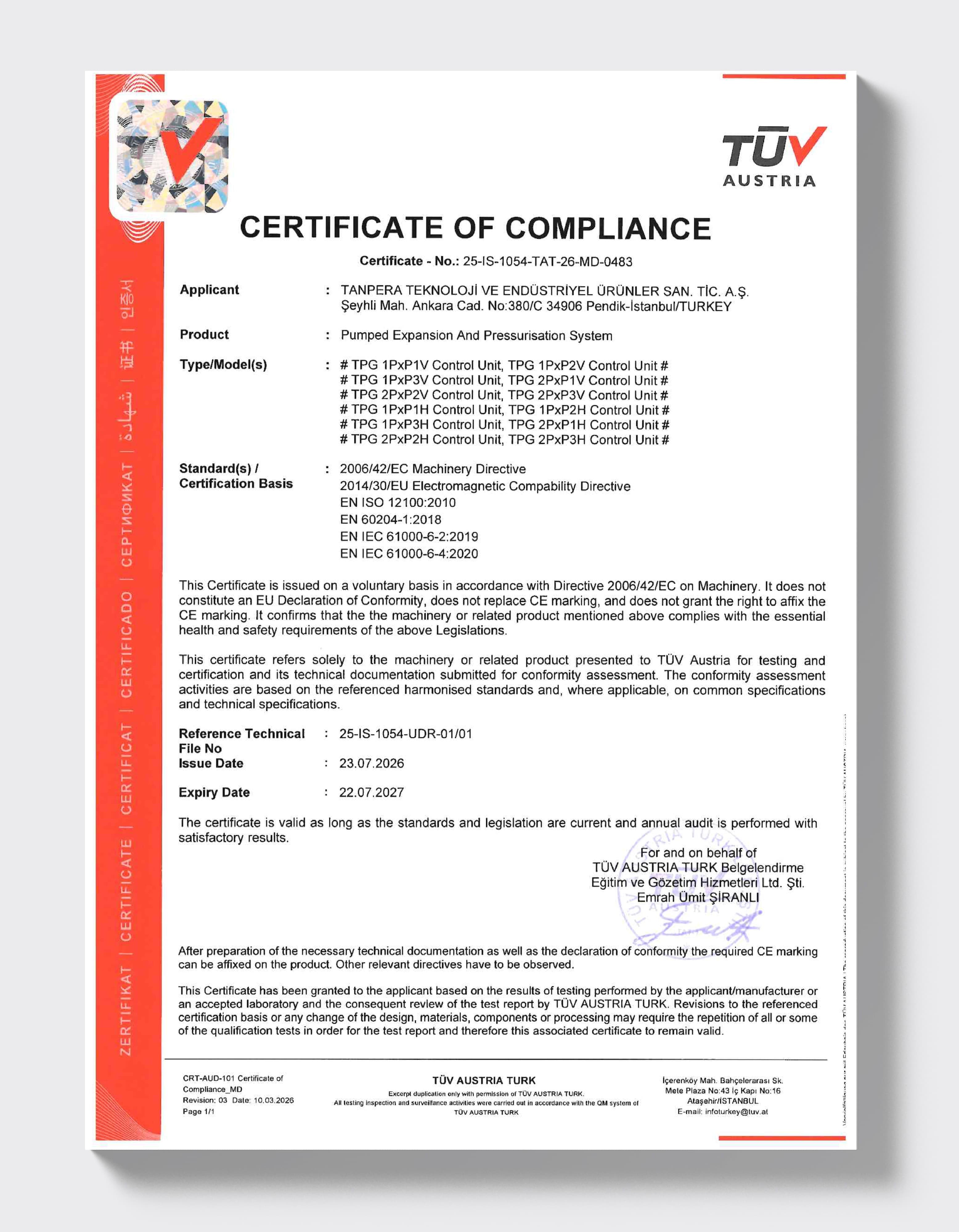 TÜV AUSTRIA — Pumpen-Ausdehnungssystem (TPG)