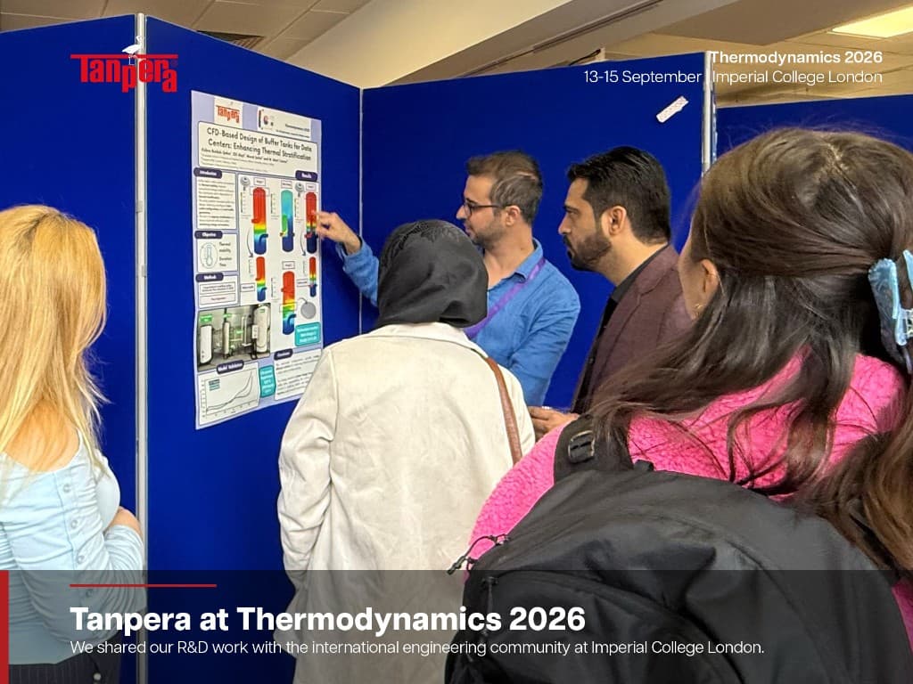 Tanpera-F&E-Zentrum stellte auf der Thermodynamics 2026 seine CFD-basierte Arbeit zu Kühlsystemen für Rechenzentren vor